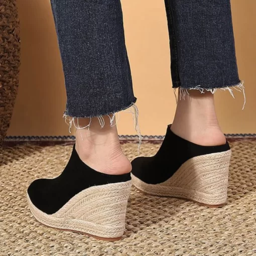 cVvOIheeled ShoesFaux Suede Ladies Wedge Heel Women Casual Sketches Sandals Women s Flip Flop Sneaker Sandals