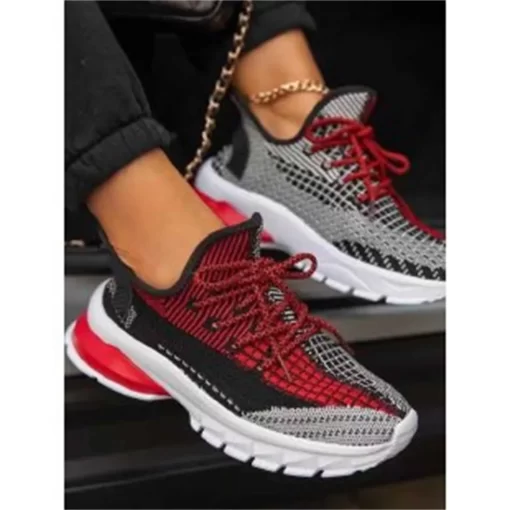 wLmAWomen s Sneakers 2023 Summer New Breathable Casual Shoes Large Sized Light Mesh Air Cushion Outdoor