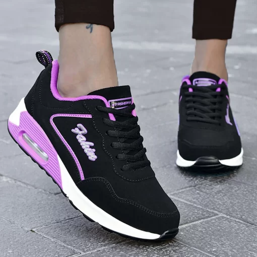 AJ2AWomen Running Shoes Breathable Outdoor Sports Casual Shoes Light Air Cushion Walking Shoes Sneakers Female Tenis