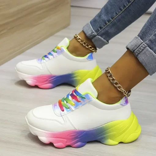 AWJN2021Thick bottom white shoes women s summer thin sneakers 2021 new women s casual shoes muffin