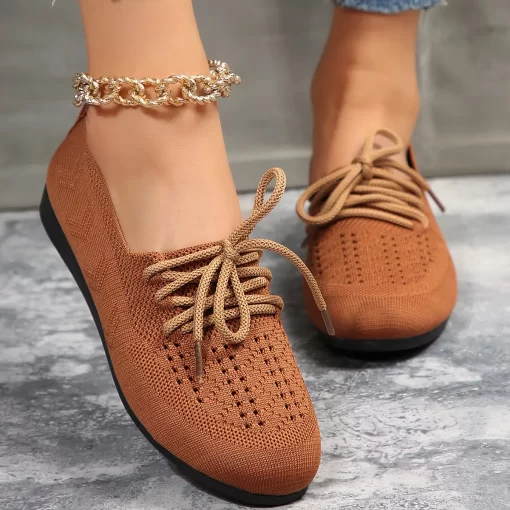 0WmUNew Women Flats Shoes New Spring Mesh Sneakers Fashion Platform Breathable Casual Ladies Walking Loafer Shoes