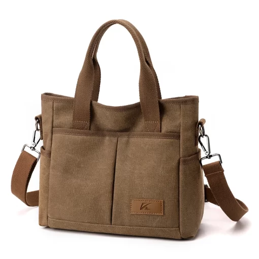 2RPhWomen s Canvas Shoulder Bag Designer Handbags Casual Fashion Large Capacity Cross body Bag Multifunctional Travel