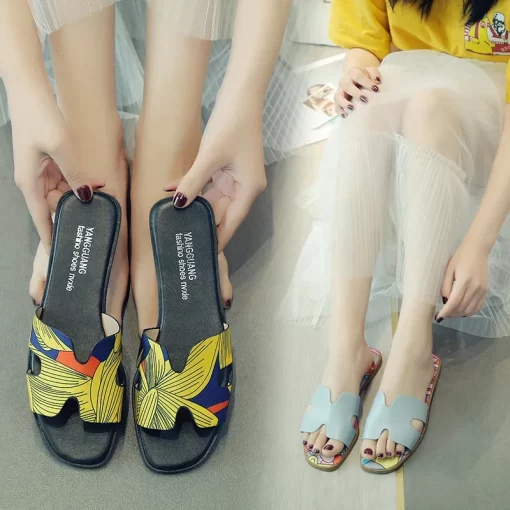 3c9ULadies Slides Shoes Designer Slippers Sandals for Women Summer Fashion Sandals Luxury Flat Slippers Women Zapatos