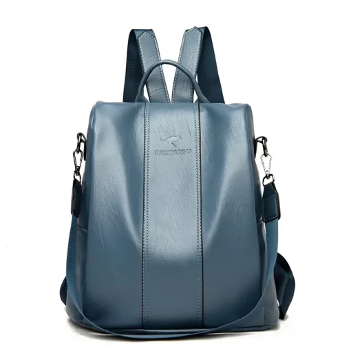 6R2zAnti theft leather backpack women vintage shoulder bag ladies high capacity travel backpack school bags girls