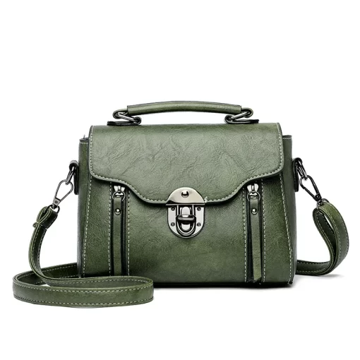 7gi9Women s Handbag New PU Leather Fashion Lock Design Large Capacity Shoulder Bag Female Crossbody Tote