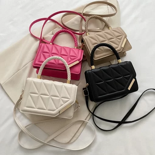 8gdn2023 New Fashion Shoulder Bag Plaid PU Leather Ladies Handbags Designer Crossbody Bags For Women
