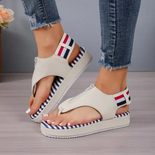 8geuWomen s New Summer Women s Sandals Thick Sole Shoes Non Slip Casual Daily Dresses Open
