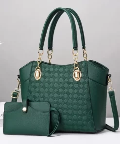 95AoLeather Texture High Quality Tote Handbag Women s Fashion Chain Single shoulder Crossbody Composite Bag Versatile