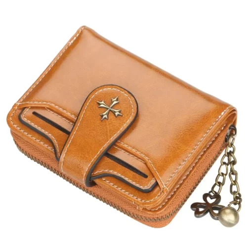 Gre9Women Wallets and Purses PU Leather Money Bag Female Short Hasp Purse Small Coin Card Holders