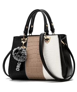 HVoKNewposs Women s Handbags Leather Stitching Wild Bags for Women 2022 Casual Tote Ladies Bags Bolsos