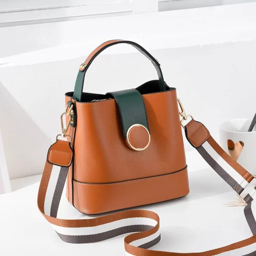 Hwj6Bags for Women White Famous Brands Handbags 2023 Trend Designer Luxury Shoulder Bag Leather Crossbody Bucket