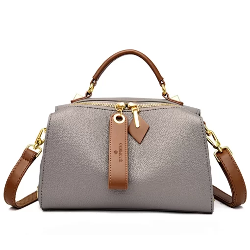 JDrzHigh Quality Solid Color Leather Shoulder Crossbody Bag For Women 2023 Luxury Women s Handbag Designer
