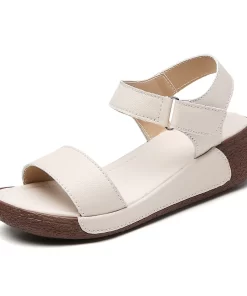 JNSoWomen Lightweight Wedge Heels Sandals 2023 Summer New Sandals Female Platform Lether Elegant Wedges Sandals Sandalias