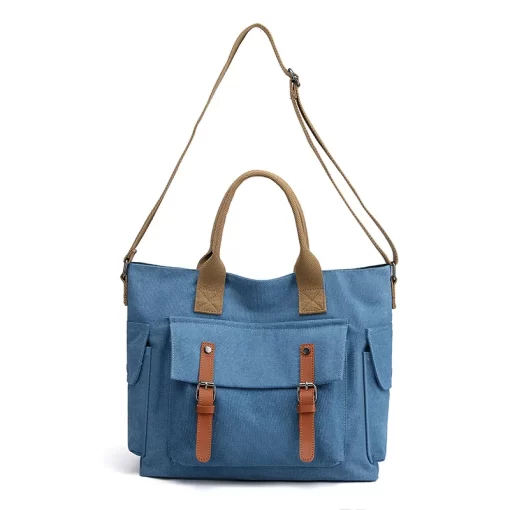 OGRICanvas Women s Bag Large Capacity Shoulder Bag Crossbody Handbag Simple Retro Tote Mom s Bag