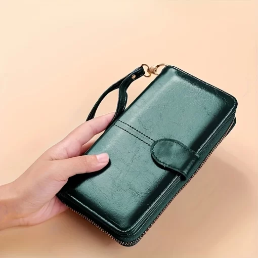 PXRHHot Sale Women Wallet Leather Clutch Brand Coin Purse Female Wallet Card Holder Long Lady Clutch