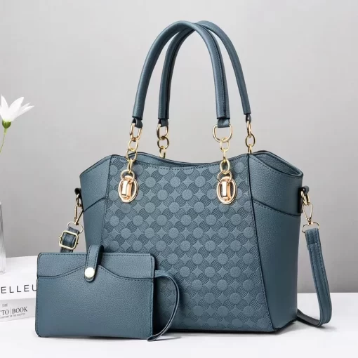 Psn7Leather Texture High Quality Tote Handbag Women s Fashion Chain Single shoulder Crossbody Composite Bag Versatile