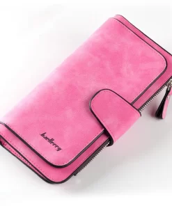 QHQQ2023 Women Wallets Fashion Long PU Leather Top Quality Card Holder Classic Female Purse Zipper Wallet