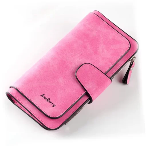 QHQQ2023 Women Wallets Fashion Long PU Leather Top Quality Card Holder Classic Female Purse Zipper Wallet