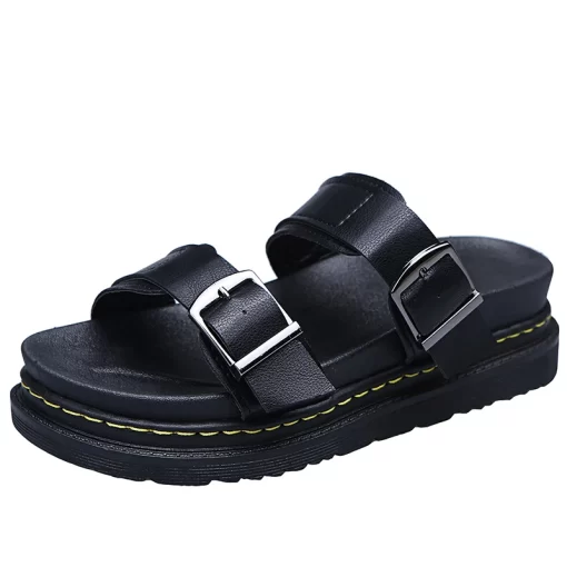 RP6eFlat Sandal Shoe Suit Female Beige Summer Heels Muffins shoe Large Size 2023 Women s Without