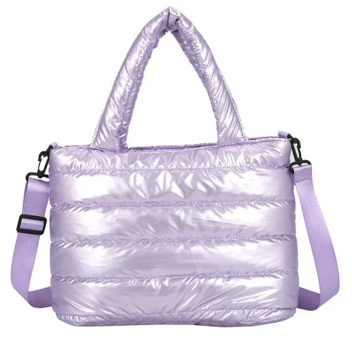 UEk8Women Winter Handbags Mobile Space Glossy Female Down Bags Cotton padded Jacket Shoulder Handbag Cheap Items