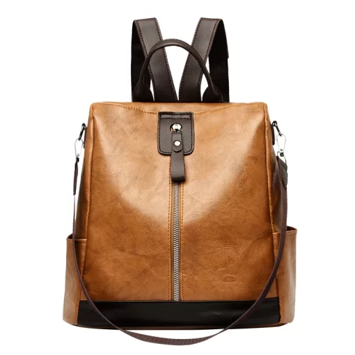 UKE0Fashion Anti theft Women Backpacks Famous Brand High Quality PU Leather Travel Backpack Ladies Large Capacity