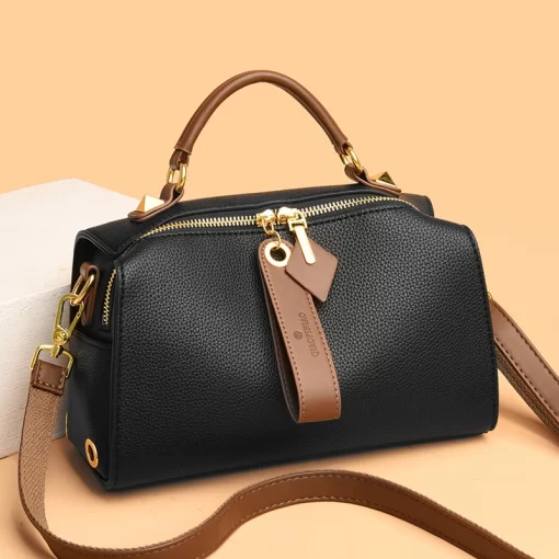 WWc8High Quality Solid Color Leather Shoulder Crossbody Bag For Women 2023 Luxury Women s Handbag Designer