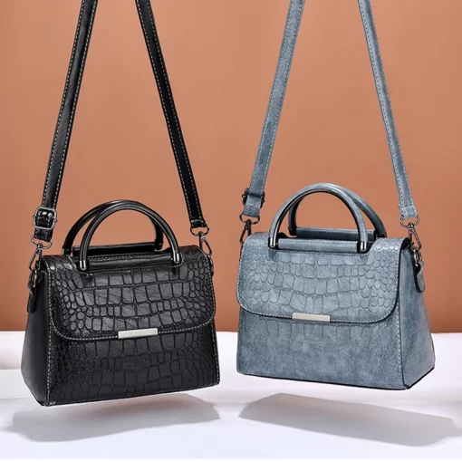 Women Luxury Design Vintage Bucket Shoulder Bag PU Leather Large Capacity Handbag Purse Ladies Fashion Crossbody Bag Tote