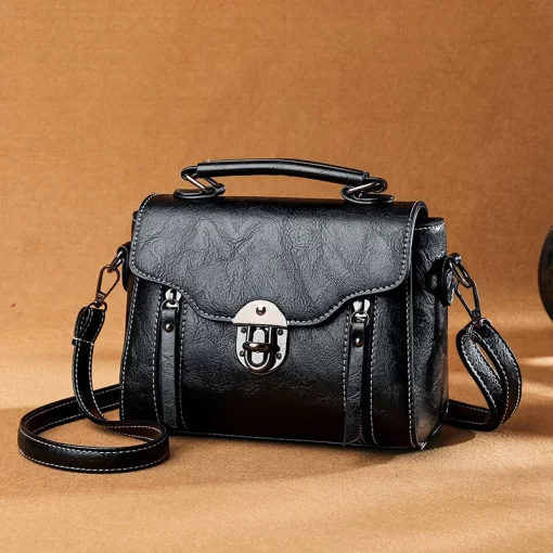 Women's Handbag New PU Leather Fashion Lock Design Large Capacity Shoulder Bag Female Crossbody Tote Messenger Bag bolsos