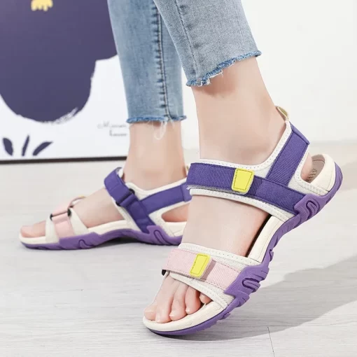 XXUGWomen s Sandal Woman Summer Sandal 2023 Outdoor Sports Sandals Comfortable Beach Shoes Girl Non slip