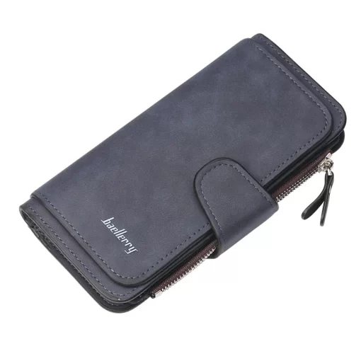 YHpN2023 Women Wallets Fashion Long PU Leather Top Quality Card Holder Classic Female Purse Zipper Wallet