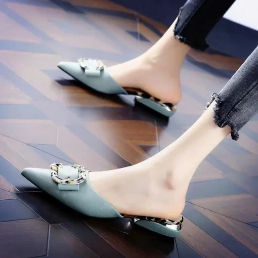 albVElegant Medium Heel Women s Shoes Bow Luxury Party Fashion Ladies Slippers and Sandals Designer Summer