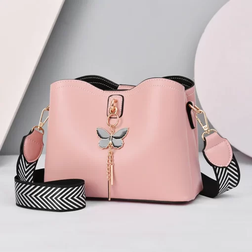 aveANEW Casual Buckets Bag Designer Women Shoulder Bags Luxury pu Leather Crossbody Bag Large Capacity Messenger