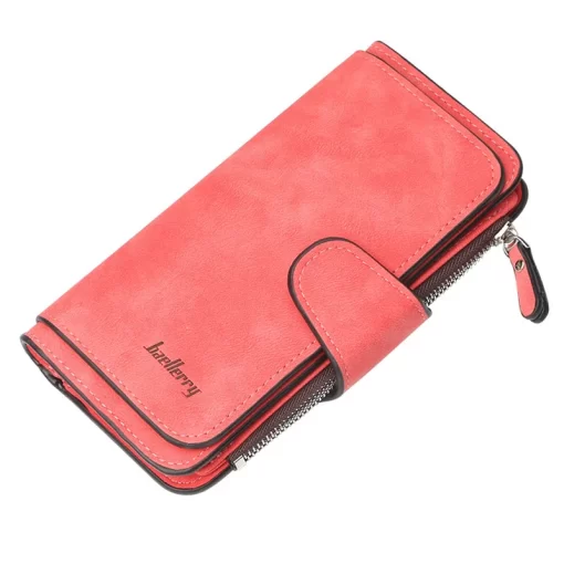 fdhL2023 Women Wallets Fashion Long PU Leather Top Quality Card Holder Classic Female Purse Zipper Wallet