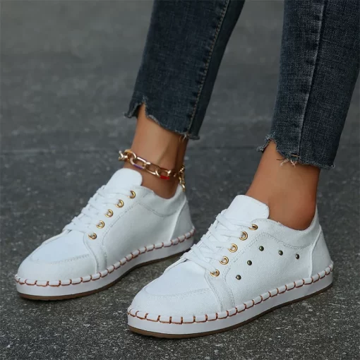 heKtSummer Women Sneakers White Leopard Canvas Shoes Fashion Vulcanize Flats Ladies Loafers Female Sports Shoes Casual