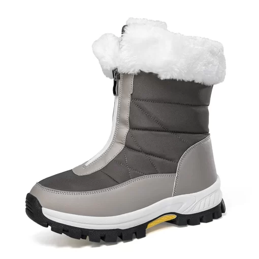 ipTdYISHEN Snow Boots For Women Fashion Trend Waterproof Winter Snow Shoes Platform Warm Plush Ankle Boots
