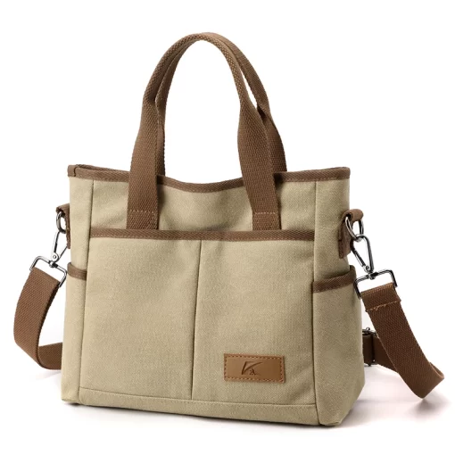 l8imWomen s Canvas Shoulder Bag Designer Handbags Casual Fashion Large Capacity Cross body Bag Multifunctional Travel