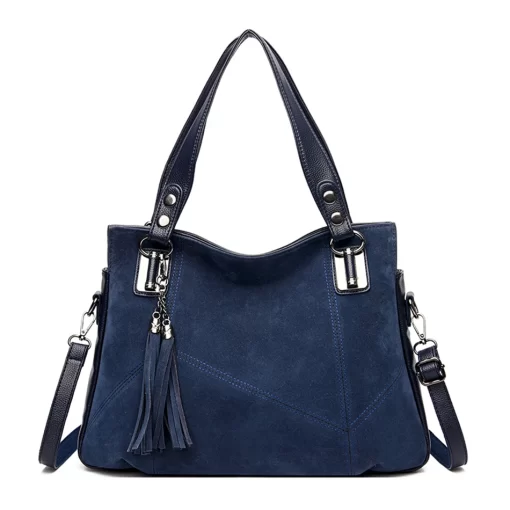 lSsIHigh Quality Wome s Soft Suede Surface Leather Shoulder Crossbody Bag Luxury Tassel Purses and Handbags