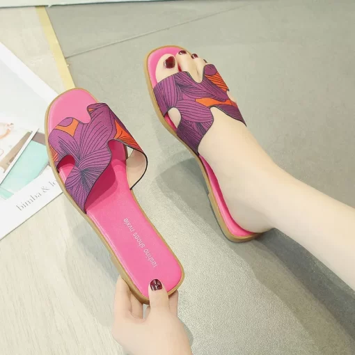 lolRLadies Slides Shoes Designer Slippers Sandals for Women Summer Fashion Sandals Luxury Flat Slippers Women Zapatos