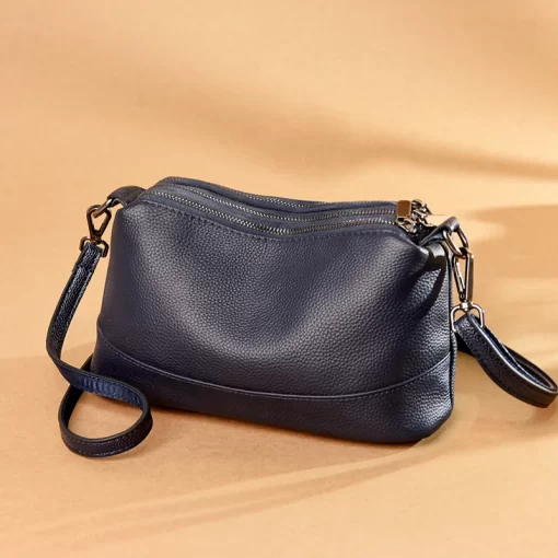 lyCxNew Fashion Women Genuine Leather Handbags Women s bags Designer Female Shoulder Bags Luxury Brand Cowhide