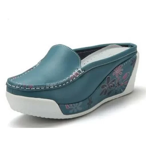 mWxyBEYARNEFlat Platform Shoes WomenSummer Spring Women s Flats Flower Print Slingbacks Ladies Casual Lazy Ladies Shoes