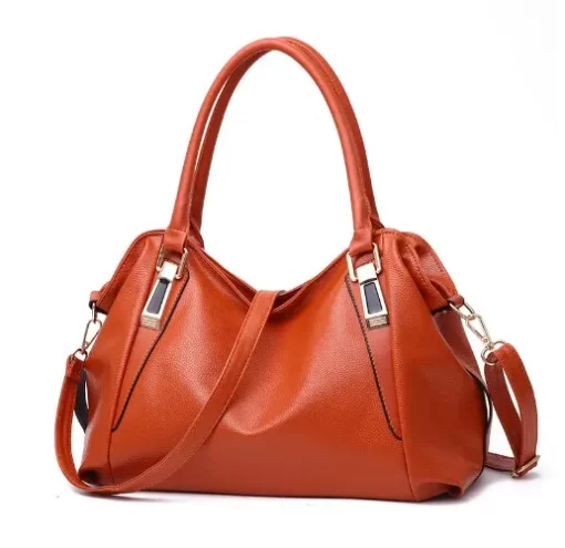 n4uCCasual Fashion Women Shoulder Bag Solid Color Soft Large Capacity Bag Crossbody Handbag
