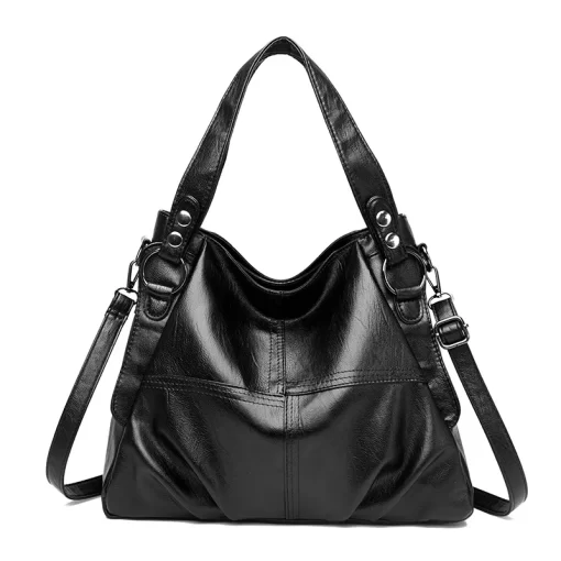 nnzhSoft Leather Luxury Handbags Women New Casual Tote Bag Designer Ladies Large Shoulder Crossbody Handbag Sac