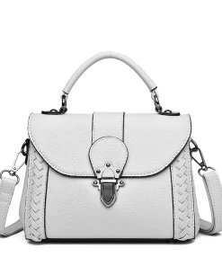 oD9wWomen Leather Handbags Designer High Quality Ladies Shoulder Bags Vintage Brand Lock Design Crossbody Bags for