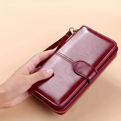 qo1LHot Sale Women Wallet Leather Clutch Brand Coin Purse Female Wallet Card Holder Long Lady Clutch