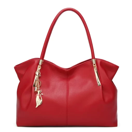 r25WFUNMARDI 2023 Luxury Women Handbags PU Leather Women Bags Brand Designer Top handle Bag Ladies Shoulder