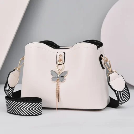 r3gnNEW Casual Buckets Bag Designer Women Shoulder Bags Luxury pu Leather Crossbody Bag Large Capacity Messenger