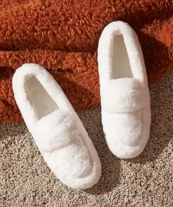 ugi42023 Designer Luxury Lambswool Loafers Winter Plush Fluffy Furry Moccasins Women Slip On Fuzzy Flats Faux