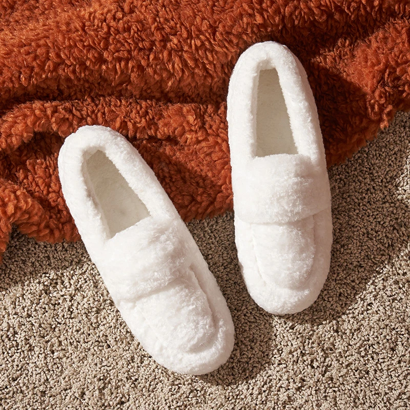ugi42023 Designer Luxury Lambswool Loafers Winter Plush Fluffy Furry Moccasins Women Slip On Fuzzy Flats Faux