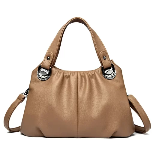 vlNJGenuine Leather Ladies Handbags High Quality Crossbody Shoulder Bags For Women 2023 Large Capacity Vintage Messenger