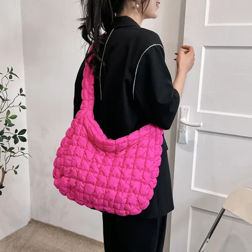 wg9OQuilted Padded Crossbody Bag for Women Pleated Bubbles Cloud Shoulder Bags Large Tote Bucket Designer Bag